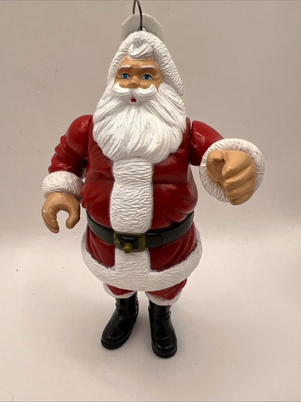 WORKS 1994 Santa's Action World Kurt Adler Talking Santa Christmas Ornament 5.5